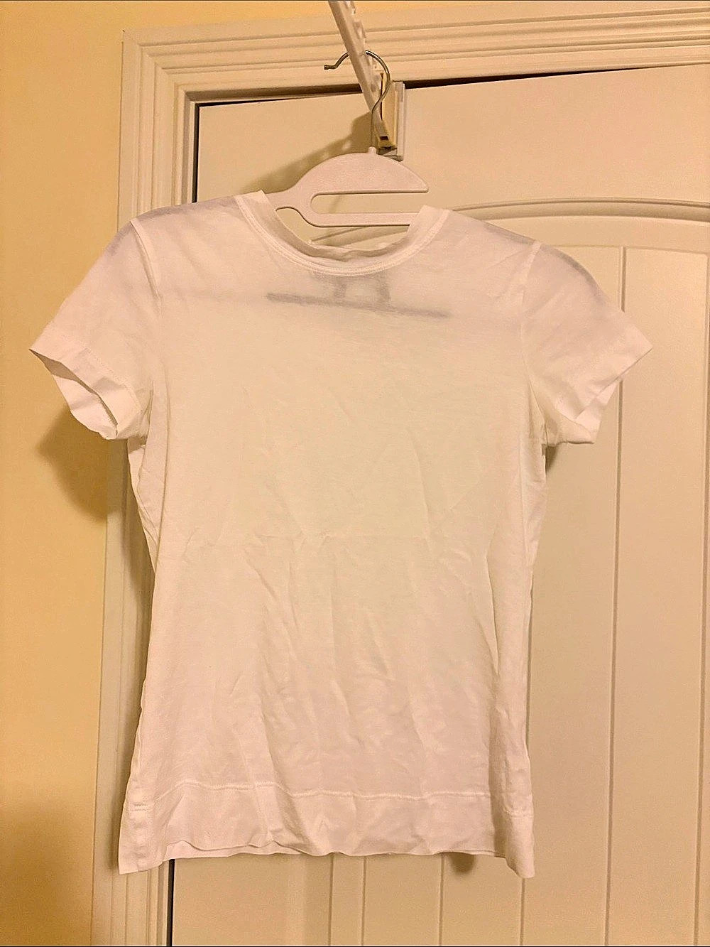 Theory Tiny Tee Apex Tee Short Sleeve Cotton Tee in White Size P